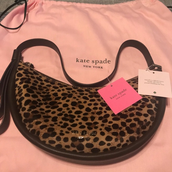 Kate Spade ♠️ Smile Leopard Calf Hair & wallet - Picture 10 of 12